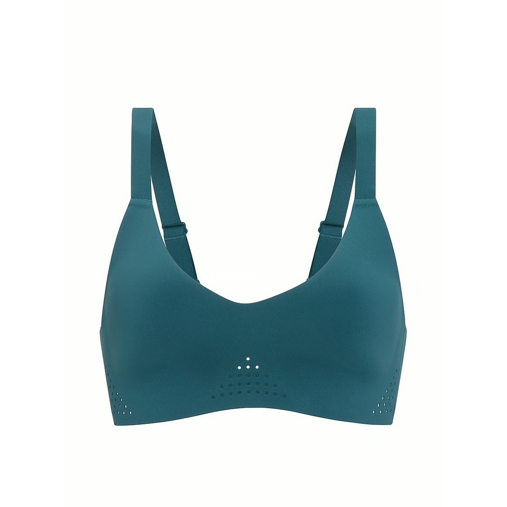 VSX Featherweight Sports Bra Womens S-DD Blue Laser Cut Medium Support